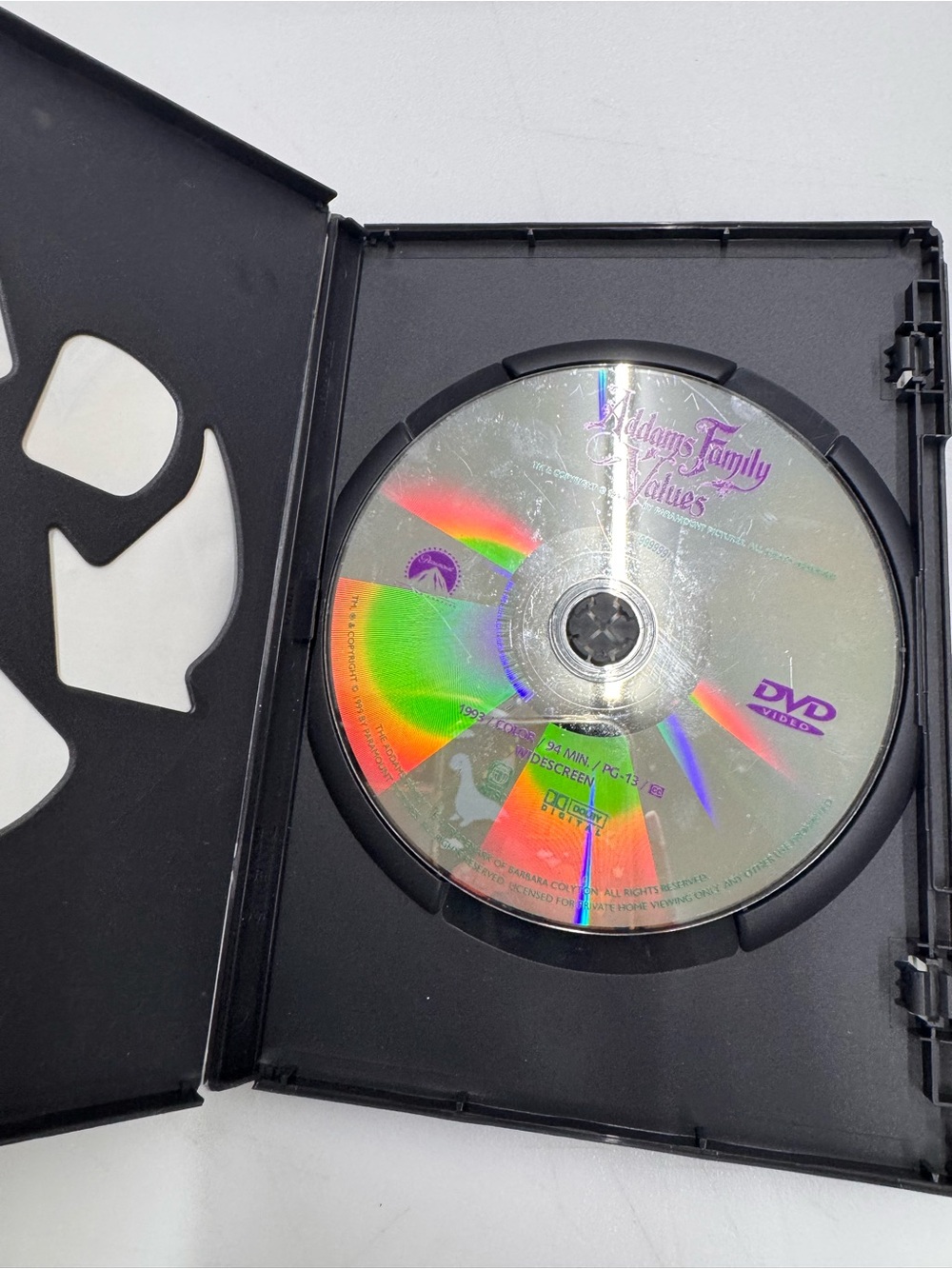 Addams Family Values DVD Disc Tested, Working - Picture 3 of 3